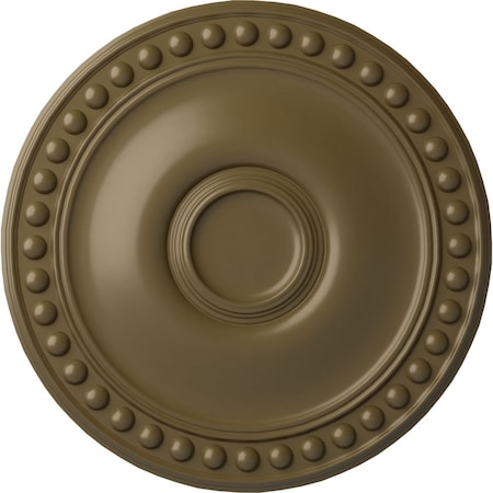 Ekena Millwork Foster Ceiling Medallion (Fits Canopies up to 5 5/8"), Hand-Painted Mississippi Mud, 19 1/8"OD x 1"P CM19FOMMF